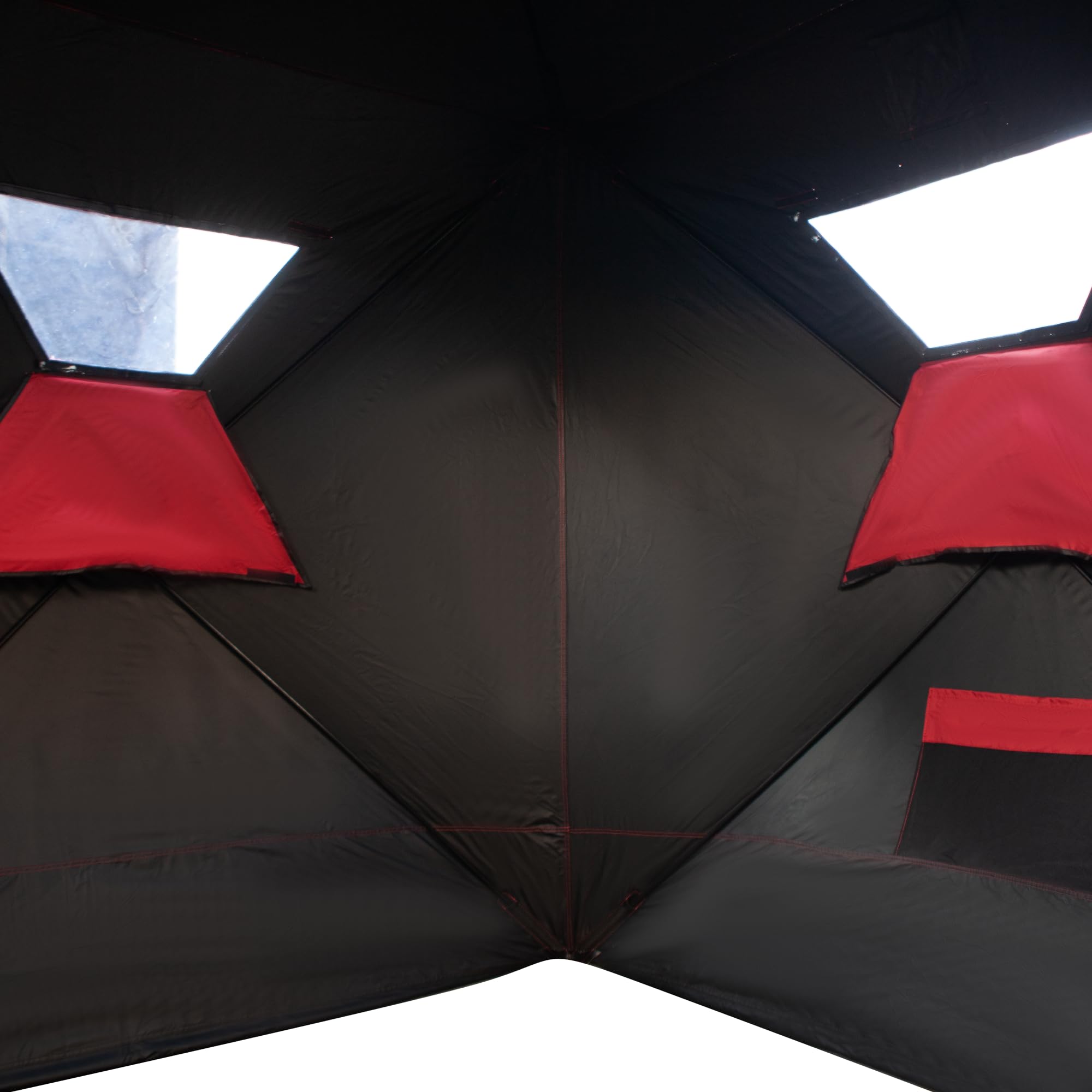 THUNDERBAY Ice Cube 3-4 Man Portable Ice Shelter, 34 Square Feet of Fishable Area, Portable 3-4 Person Ice Shanty