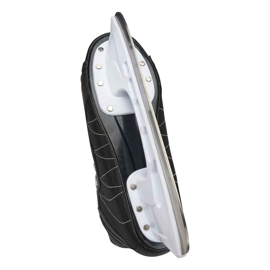 5th Element Stealth Ice Hockey Skates - Perfect for Recreational Ice Skating and Hockey - True-to-Size Fit and Moisture Resistant Liner Ice Skates for Men (Black/White, 7.0)