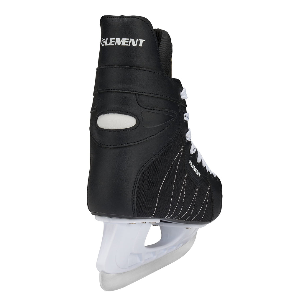 5th Element Stealth Ice Hockey Skates - Perfect for Recreational Ice Skating and Hockey - True-to-Size Fit and Moisture Resistant Liner Ice Skates for Men (Black/White, 7.0)